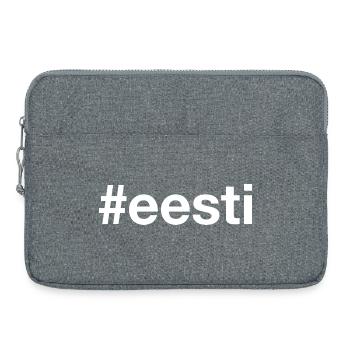 EESTI Estonia Estland Hashtag - Laptop bag 15" - heather grey - Front