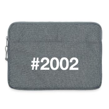 2002 Hashtag 24 Jahre 24. Geburtstag - Laptoptasche 15" - Grau meliert - Vorne
