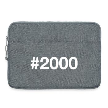 2000 Hashtag 26 Years 26th Birthday - Laptop bag 15" - heather grey - Front