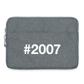 2007 Hashtag 19 Years 19th Birthday - Laptop bag 15" - heather grey - Front