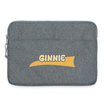 Ginnie comme prénom - Sacoche pour ordinateur portable 15 pouces - gris chiné - Devant