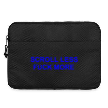 Scroll Less fuck more - Sacoche pour ordinateur portable 15 pouces - noir - Devant