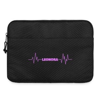 Leonora comme prénom - Sacoche pour ordinateur portable 15 pouces - noir - Devant