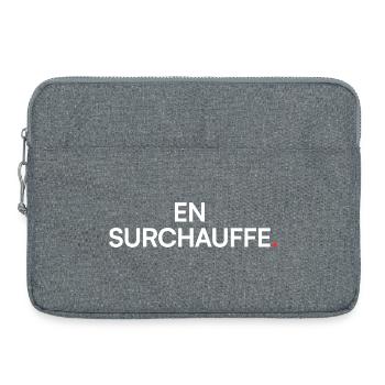 Overheating, humor, tiredness, work - Laptop bag 15" - heather grey - Front