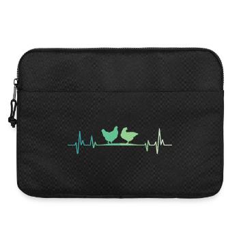 Hennenherzschlag-Hennen - Laptoptasche 15" - Schwarz - Vorne
