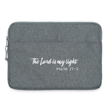 the lord is my light - Laptoptasche 15" - Grau meliert - Vorne