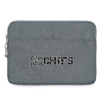 Fish and Chips Rétro Râpeuse - Sacoche pour ordinateur portable 15 pouces - gris chiné - Devant
