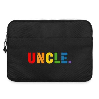 LGBT Rainbow shirt gay uncle LGBT lgbtqi queer - Laptoptasche 15" - Schwarz - Vorne