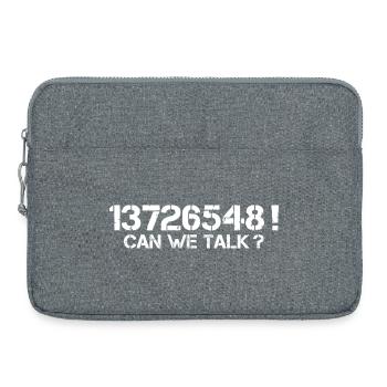 13726548 V8 Engine Funny Sayings Car Mechanic - Laptop bag 15" - heather grey - Front