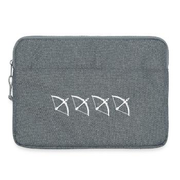 Archery Sketch - Laptop bag 15" - heather grey - Front