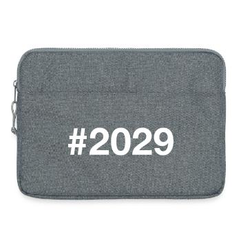 2029 Hashtag - Laptop bag 15" - heather grey - Front