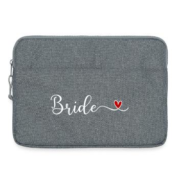 Bride - Laptop bag 15" - heather grey - Front
