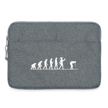 Karneval Evolution – Vom Affen zum Narren - Laptoptasche 15" - Grau meliert - Vorne