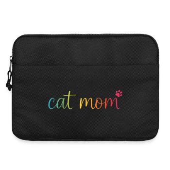 Cat Mom Regenbogen - Süßes Katzen Mama Design - Laptop bag 15" - black - Front