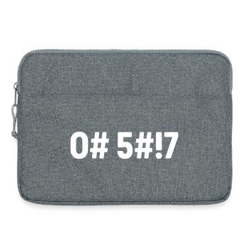 Oh Shit Coded - Laptop bag 15" - heather grey - Front