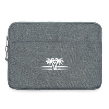 Palm Tree Icon Line - Laptop bag 15" - heather grey - Front