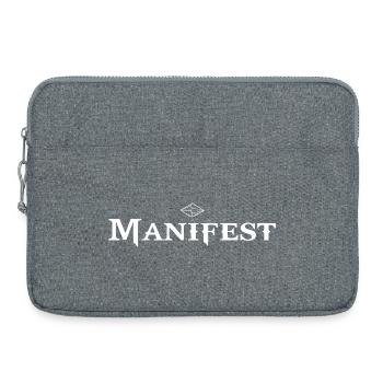 MANIFESTO – Create from within - Laptop bag 15" - heather grey - Front