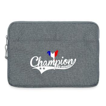 Champion du monde - Sacoche pour ordinateur portable 15 pouces - gris chiné - Devant