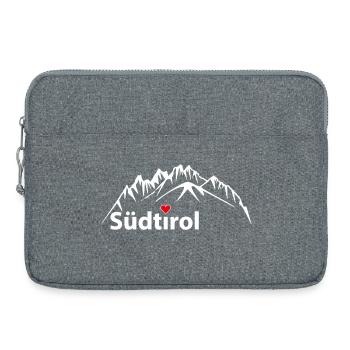 Die Dolomiten, Berge Südtirol  - Laptoptasche 15" - Grau meliert - Vorne