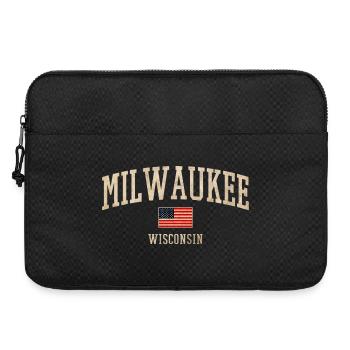 Milwaukee Wisconsin Vintage Banner - Laptoptasche 15" - Schwarz - Vorne
