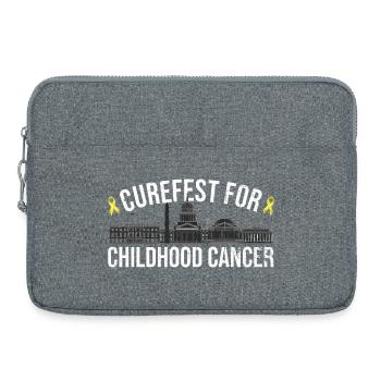 Curefest : Rassemblement contre le cancer infantile - Sacoche pour ordinateur portable 15 pouces - gris chiné - Devant