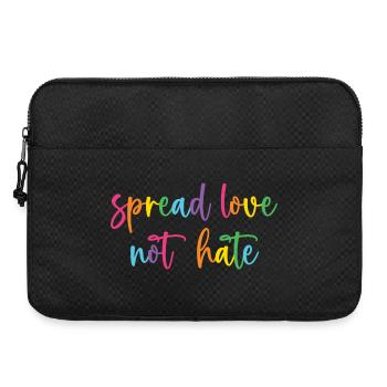 Pride Month - Spread Love Not Hate - Laptop bag 15" - black - Front