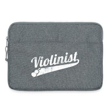 Drôle de violoniste - Sacoche pour ordinateur portable 15 pouces - gris chiné - Devant