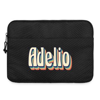 Adelio t-shirt t-shirt rétro idée cadeau vintage - Sacoche pour ordinateur portable 15 pouces - noir - Devant