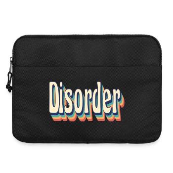 Disorder Retro Vintage T-Shirt 70's T-Shirt - Laptop bag 15" - black - Front