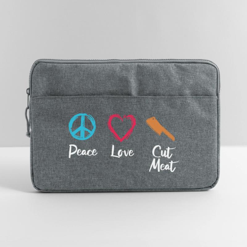 Pace, Amore, Carne Tagliente Borsa per laptop 15"