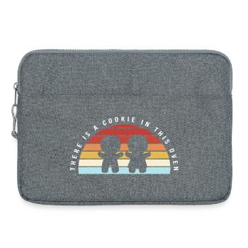 Grossesse Naissance Pain d’épices Noël - Sacoche pour ordinateur portable 15 pouces - gris chiné - Devant