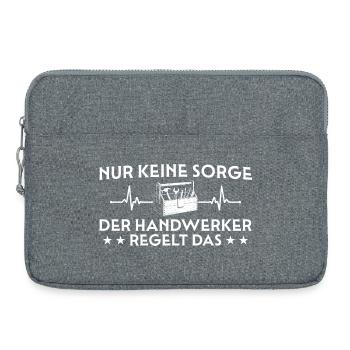 Do-it-yourselfers - The craftsman takes care of it - Laptop bag 15" - heather grey - Front