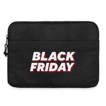 Bold Black Friday Text - Laptoptasche 15" - Schwarz - Vorne