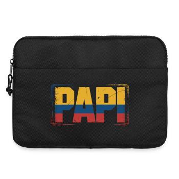  Papi Kolumbien Flagge – Geschenk für - Laptoptasche 15" - Schwarz - Vorne