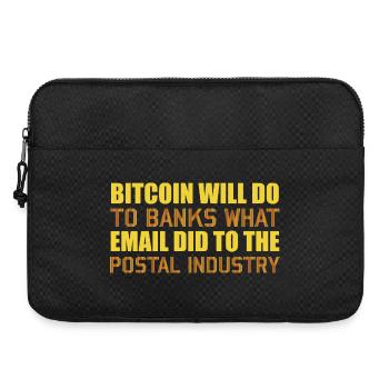 Bitcoin Postal Industry - Laptop bag 15" - black - Front