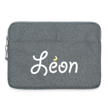 Léon - Sacoche pour ordinateur portable 15 pouces - gris chiné - Devant