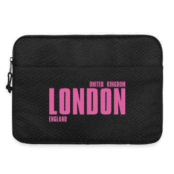 London – England Lyric Design - Laptoptasche 15" - Schwarz - Vorne