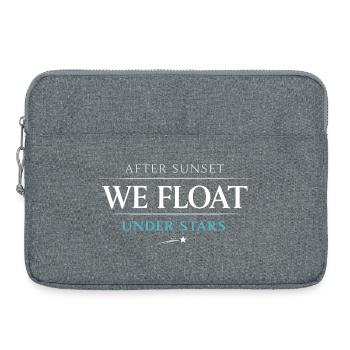 Night boating with - Laptop bag 15" - heather grey - Front