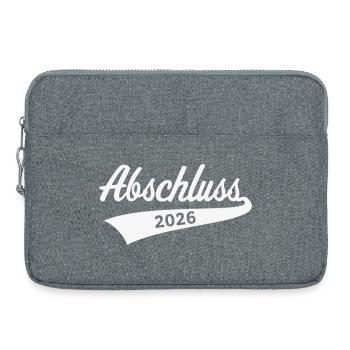 Abschluss 2026 (Schulabschluss / White) - Laptoptasche 15" - Grau meliert - Vorne