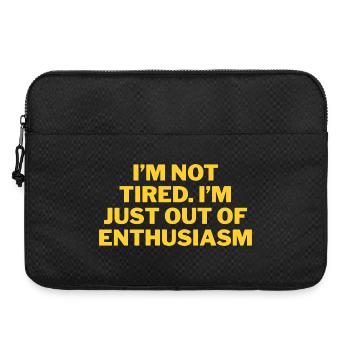 No more enthusiasm saying - Laptop bag 15" - black - Front