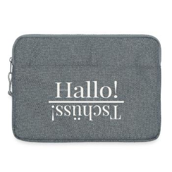 Hello Pun Design - Laptop bag 15" - heather grey - Front