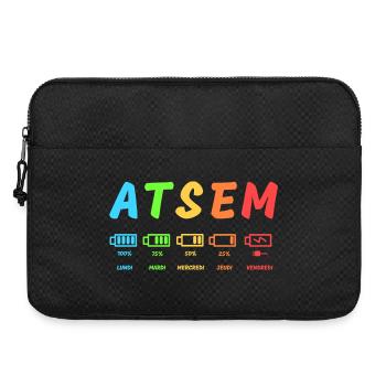 Atsem, Kindergarten am Ende des Jahres, Lehrerin - Laptoptasche 15" - Schwarz - Vorne