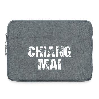 Chiang Mai Thailand Palm Trees - Laptop bag 15" - heather grey - Front