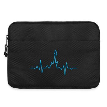 Guitare électrique Rythme cardiaque - Sacoche pour ordinateur portable 15 pouces - noir - Devant