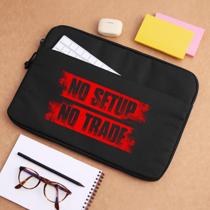 Pas de configuration, pas de commerce, Trader de la Bourse Sacoche pour ordinateur portable 15 pouces