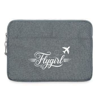 Scénario de Flygirl avec Flourish d’Avion - Sacoche pour ordinateur portable 15 pouces - gris chiné - Devant