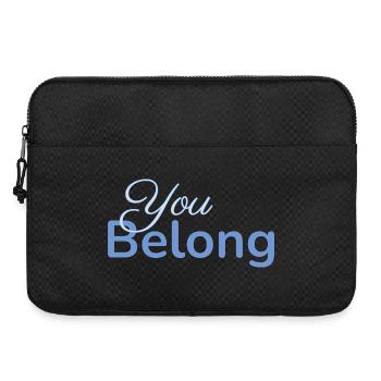 You Belong Typography Design Minimalist - Laptop bag 15" - black - Front