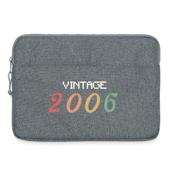 20 Jahre altes Grunge-T-Shirt von 2006 - Laptoptasche 15" - Grau meliert - Vorne