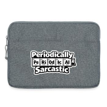 Periodically Sarcastic – Chemie Humor - Laptoptasche 15" - Grau meliert - Vorne