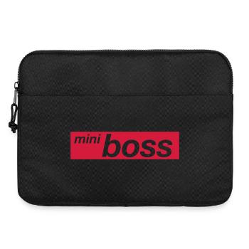 Enfant Petit Patron Rouge Fils Fille Rouge Boîte Logo Supr - Sacoche pour ordinateur portable 15 pouces - noir - Devant